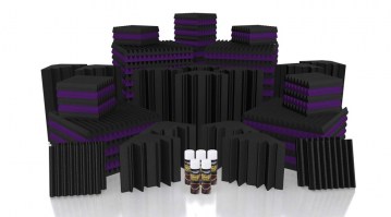 Mercury-6 Acoustic Treatment Kit - Charcoal / Purple